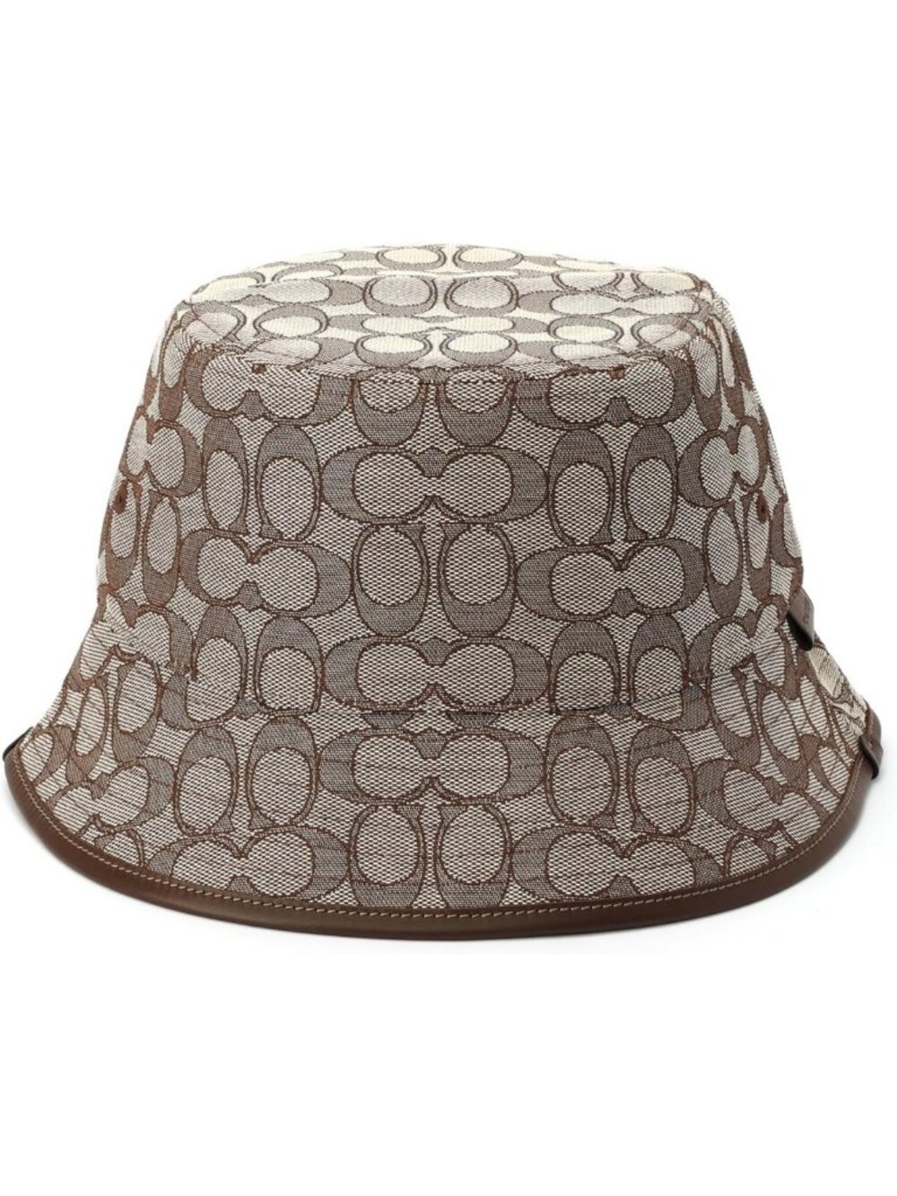 Stylish Women's Jacquard Bucket Hat - Signature C Design, Trendy Accessory